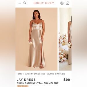 Birdy Grey Jay Dress Neutral Champagne